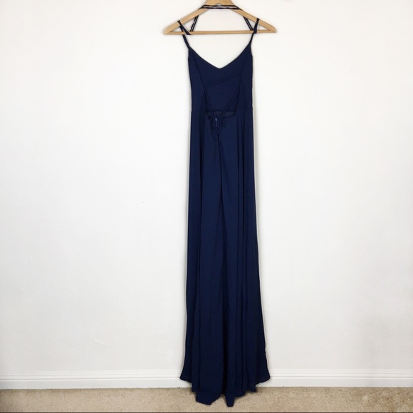 Show Me Your Mumu | Godshaw Goddess Rich Navy Crisp Bridal Dress - Picture 3 of 10